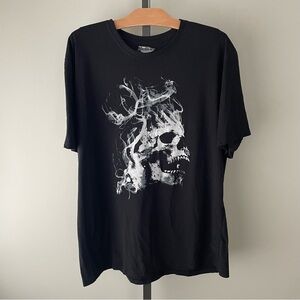 Action Apparel Smokey Skull Graphic Tshirt Tee Mens Size XL